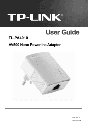 TP-Link TL-PA4010KIT TL-PA4010 V1.0 User Guide