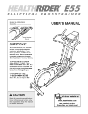 HealthRider E55 Elliptical Manual