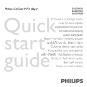 Philips SA2SPK04K Quick start guide