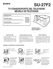Sony KV-27FS320 Instructions: TV stand   (primary manual)