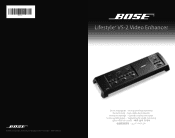 Bose Lifestyle 28 Series II Lifestyle® VS-2 video enhancer - Quick setup guide