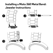 Motorola Moto 360 Jeweler Instructions Installing a Metal Band