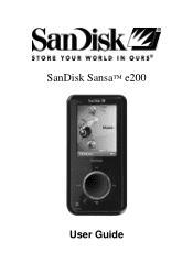 SanDisk E280 User Guide