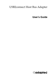 Adaptec USB2CONNECT User Guide