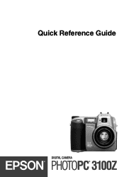 Epson PhotoPC 3100Z Quick Reference Guide