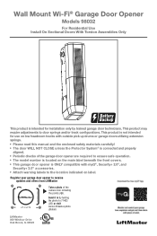LiftMaster 98032 Installation Manual - English French Spanish