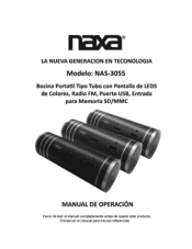 Naxa NAS-3055 NAS-3055 Spanish Manual