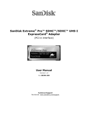 SanDisk SDX-VS-008G-A101 User Manual