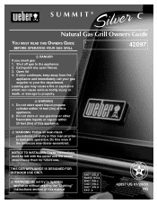 Weber Summit Silver C NG Owner Manual