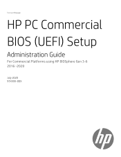 HP ZBook x360 PC Commercial BIOS UEFI Setup