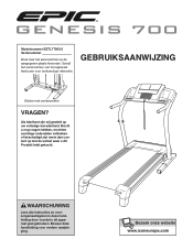 Epic Fitness Genesis 700 Treadmill Dutch Manual
