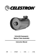 Celestron NexStar Evolution 8 Telescope Schmidt-Cassegrain Optical Tube Assembly Manual