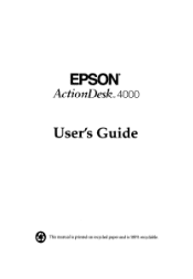 Epson ActionDesk 4000 User Manual