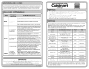 Cuisinart AFR-25 Quick Reference