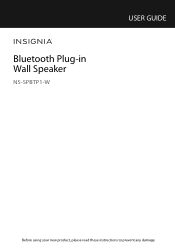 Insignia NS-CSPBT03-PK User Manual