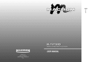 Macrom M-TVT300D User Manual (English)