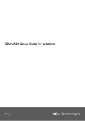 Dell Precision 3590 SIM/eSIM Setup Guide for Windows