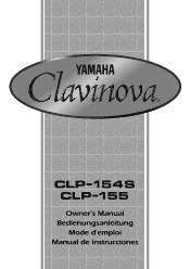 Yamaha CLP-154S Owner's Manual