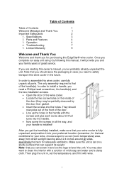 EdgeStar TWR320EBL Owner's Manual