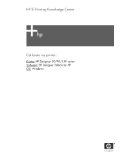 HP Q6656B HP Designjet 30/90/130 Printing Guide [EFI Designer Edition RIP] - Calibrate my printer [Windows]