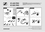 Sennheiser IE 400 PRO Quick Guide IE 400 PRO / IE 500 PRO