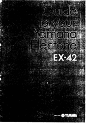 Yamaha EX-42 Owner's Manual