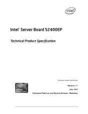 Intel S2400EP Technical Product Specification