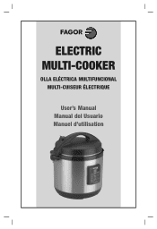 Fagor 3 In 1 Multi-cooker Product Manual