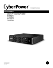 CyberPower PR1500RTXL2UTAA User Manual