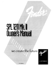 Fender SPL 1211 Mark II Owners Manual