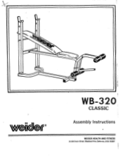 Weider 320 Classic Bench English Manual