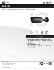IC Realtime ELIP-ID1 Product Datasheet