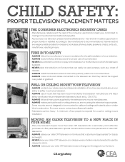 Sony XBR-65X850D Child Safety: TV Placement Matters