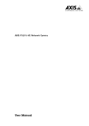Axis Communications P3215-VE P3215-VE - User Manual