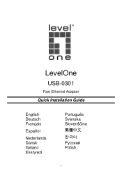 LevelOne USB-0301 Quick Install Guide