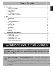 Smeg SFU4104VCS Instruction Manual 1