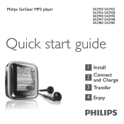 Philips SA2925A Quick start guide