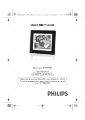 Philips SPF3410 Quick start guide (English)