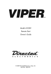 Viper 4103XV Owner Manual