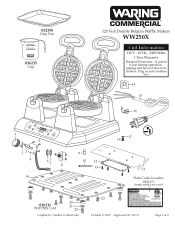 Waring WW250X2 Parts Diagram