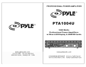 Pyle PTA1004UBT Owners Manual