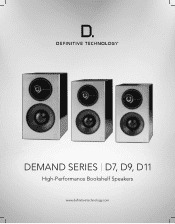 Definitive Technology D9 D demand series infosheet