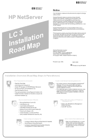 HP D7171A HP Netserver LC 3 Installation Roadmap