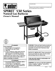Weber Spirit 530 NG Mica Owner Manual