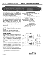 Carvin FX2 Instruction Manual
