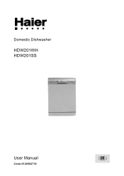 Haier HDW201WH User Manual