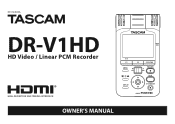 TASCAM DR-V1HD Owners Manual