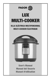 Fagor Lux Electric Multi-cooker User Manual