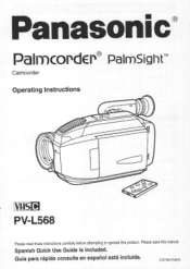 Panasonic PVL568D PVL568 User Guide