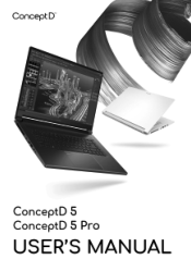 Acer ConceptD CN516-72P User Manual Windows 11